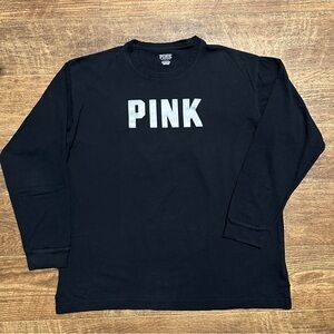 VS PINK LARGE REFLECTIVE LOGO CAMPUS TEE